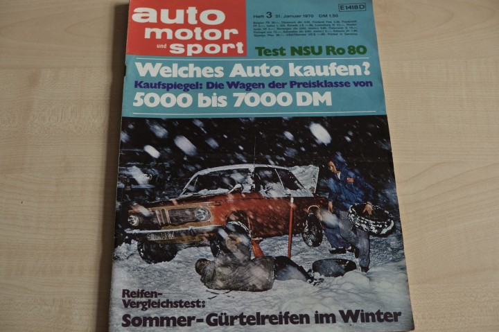 Deckblatt Auto Motor und Sport (03/1970)